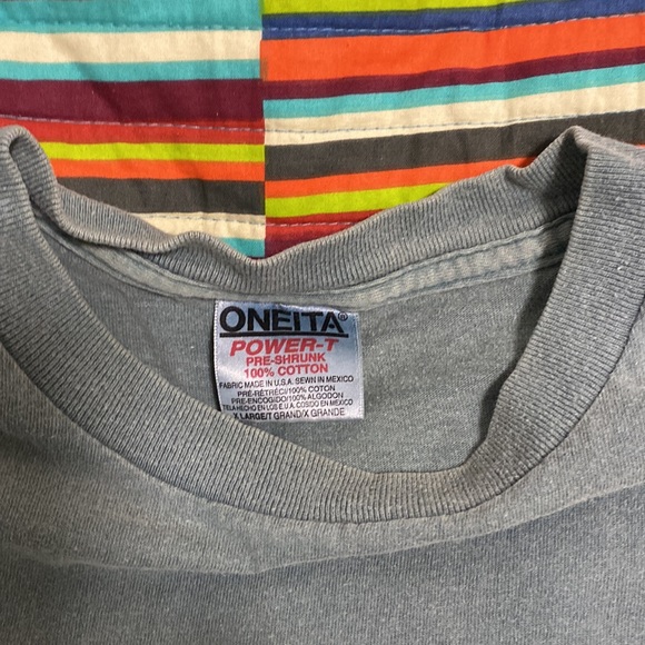 Vintage single stitch just hit it graphic logo, double side, close open tshirt - Picture 6 of 13